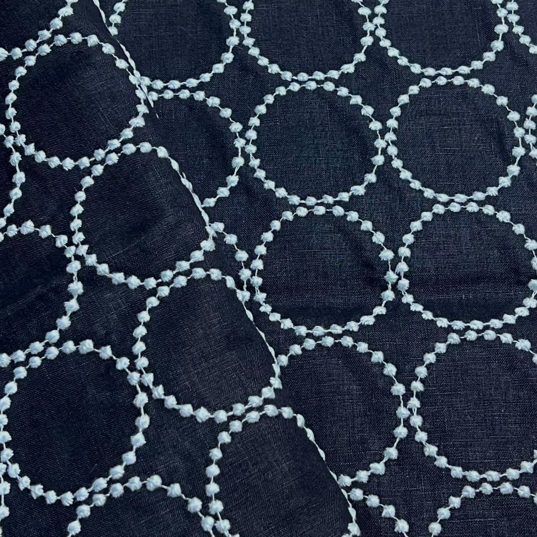 ☆お値下げ☆ミナペルホネン⚮ 2025タンバリン ネイビー×ライトブルー