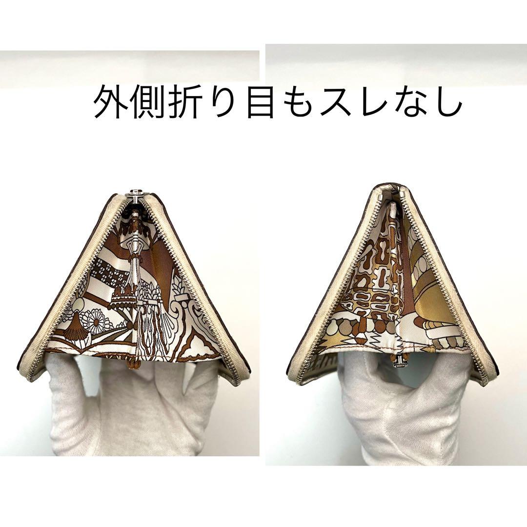 近年モデルZ刻印2021年製HERMESエルメスアザップシルクイン クレ長財布
