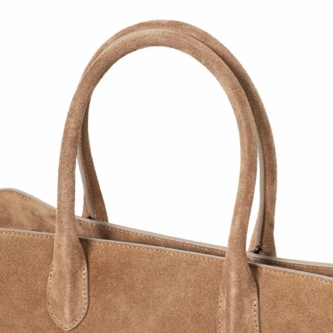 Milosミロススエードトートバッグボストン小旅行普段美品定価33000円