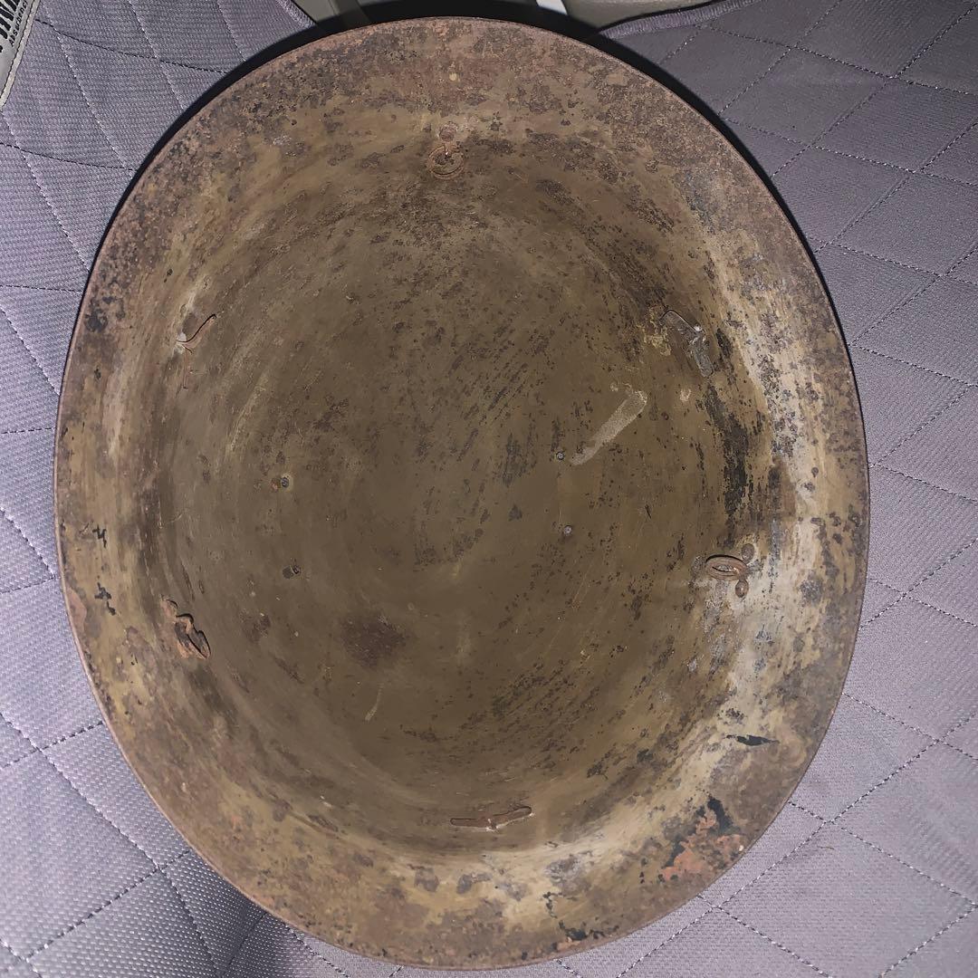 と*パ様 日本軍 陸軍 ヘルメット 鉄帽 鉄兜 当時物 実物 星形付き 星