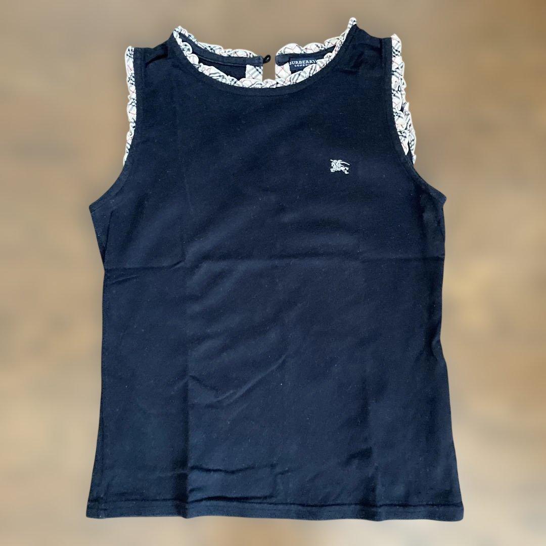Burberry ノースリーブタンクトップ 160A 黒 - メルカリ