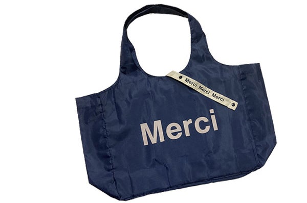 間口が広くて出し入れしやすいエコバッグ MERCI｜マクアケ