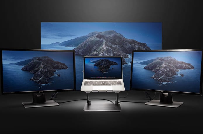 1台13役】テレワークを快適にするPCスタンド付き13in1 USB-Cハブ