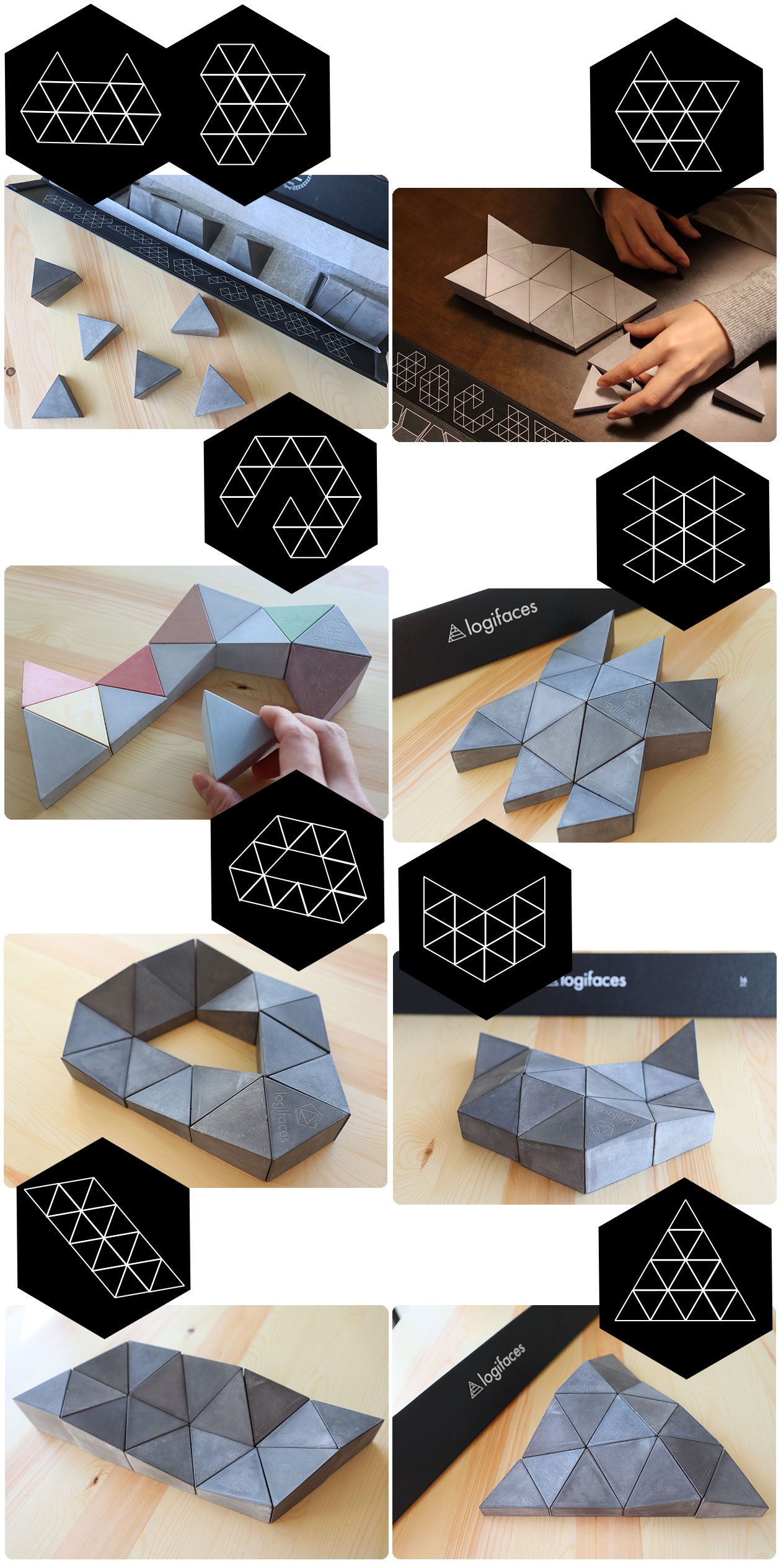シンプルなのに難しい。100%コンクリートの3Dパズル【Logifaces