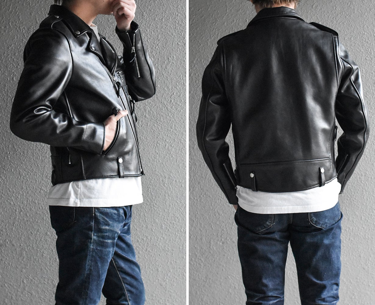 上質な牛革で魅せる、本格アメリカンダブルライダースジャケットを四万