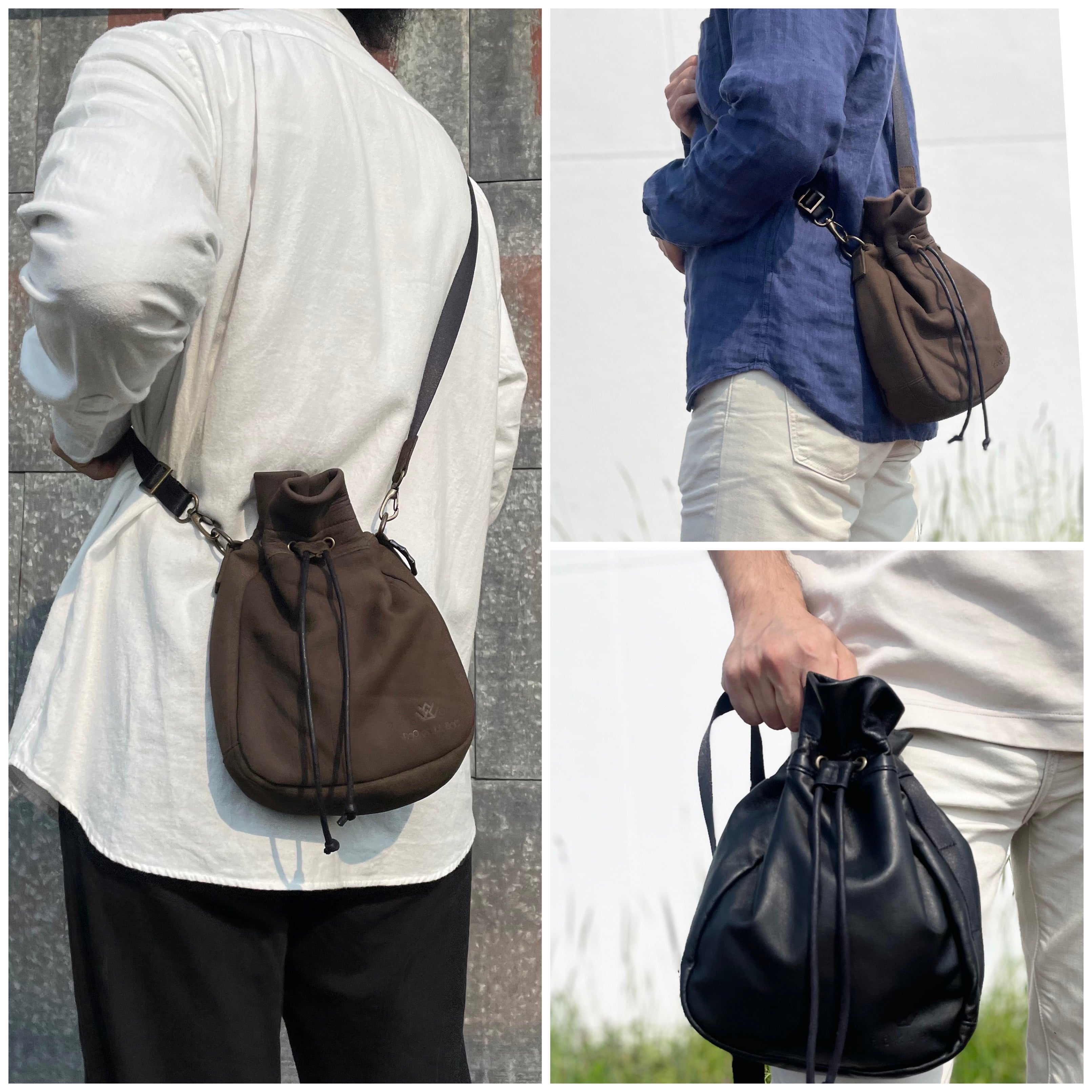 第2弾】エイジングで自分色に育てる！天然エゾ鹿革の巾着ミニ