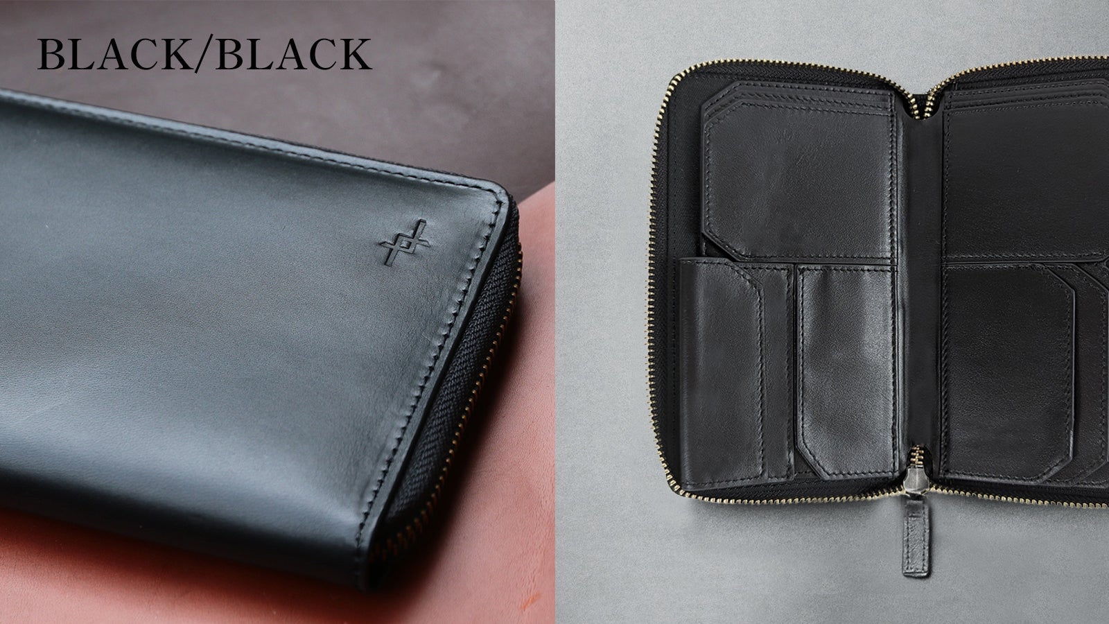 美しい艶革で魅せる【大人のための新感覚長財布】挟める多機能マルチ