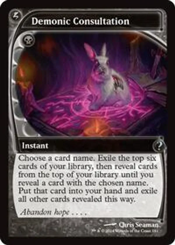 Demonic Consultation (Halo Foil) • Secret Lair: An Encyclopedia of