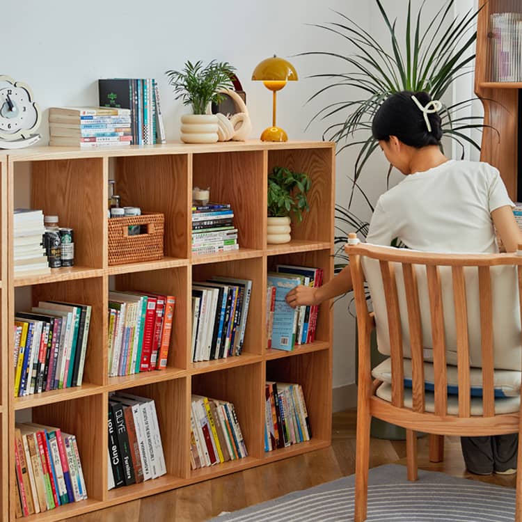 ラック 本棚 キャビネット 無垢材 チェリー材 おしゃれ