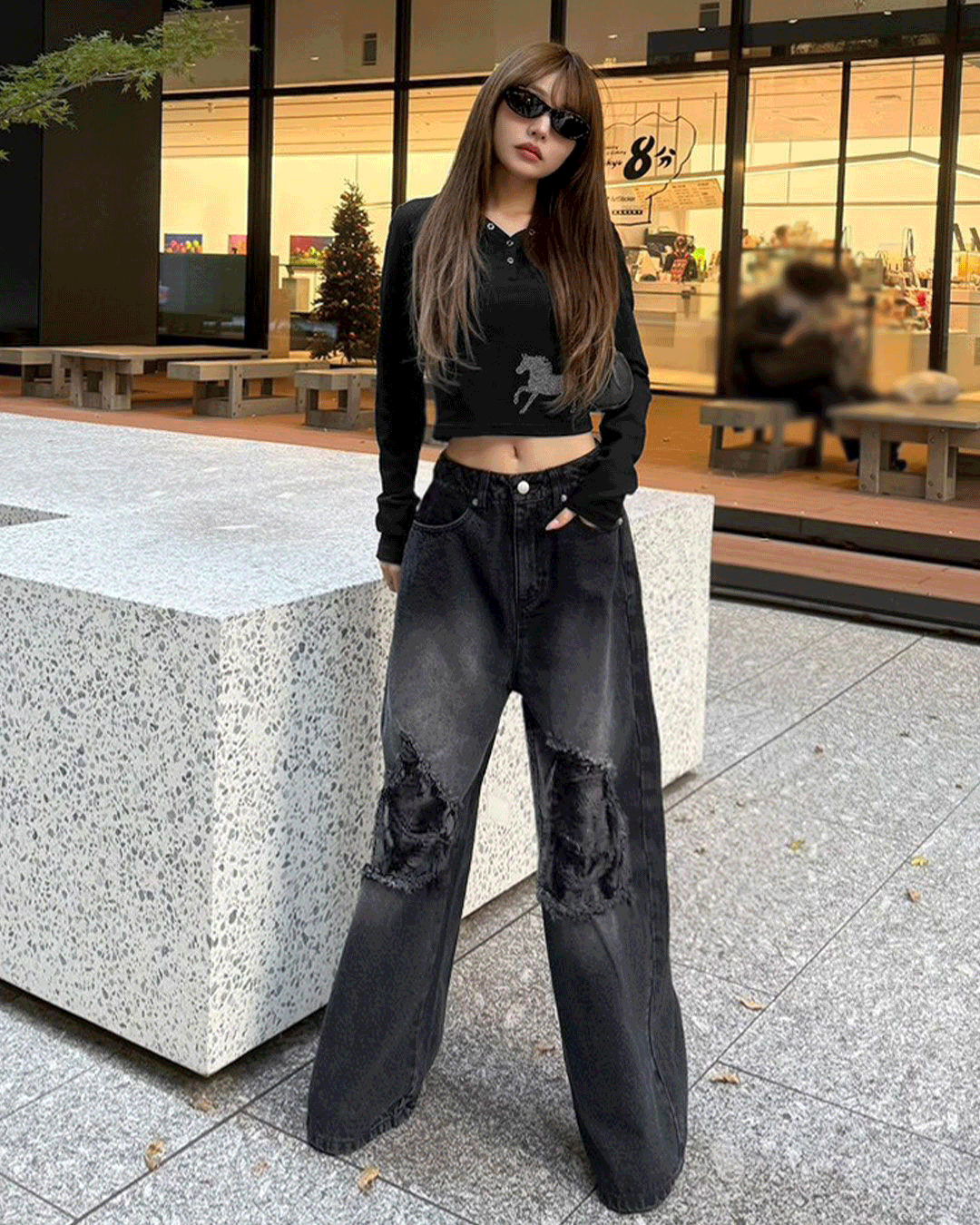 フリップデザインデニム ブルー | ファッション通販＆メディアMyColor