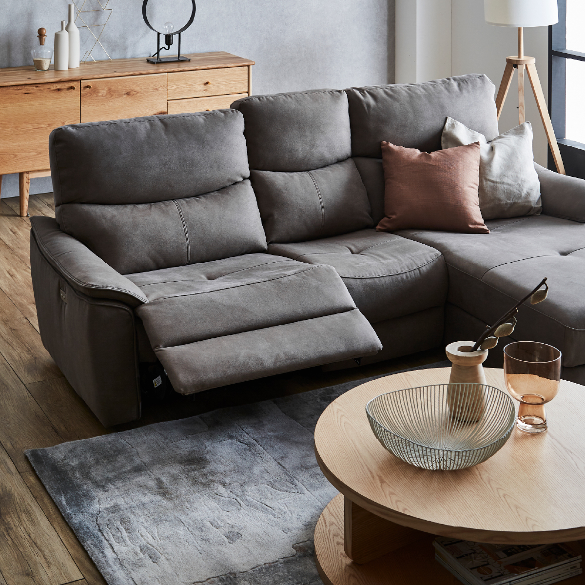 エルドラド 左カウチソファ 幅218cm ｜ RELAX FORM®/リラックス