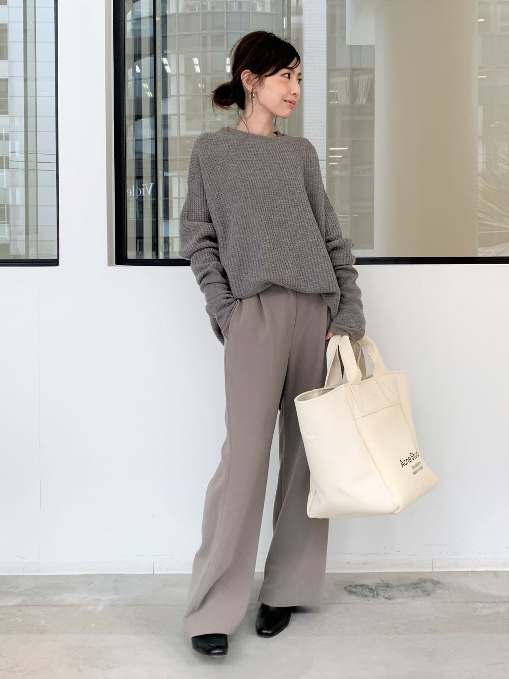 L'Appartement アパルトモン ／サーマルニット／カシミヤ混