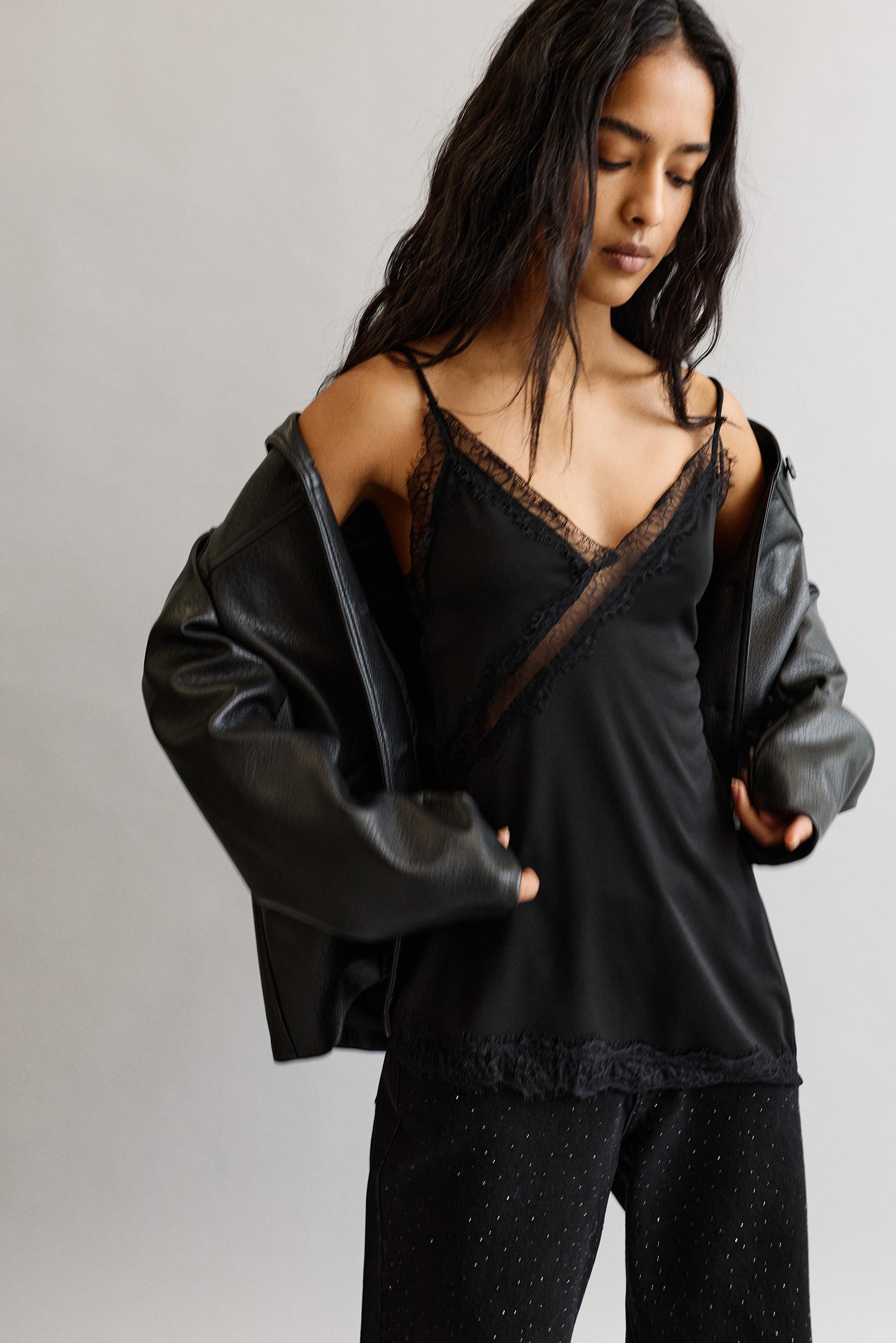 Asymmetric camisole top - Pull&Bear United States