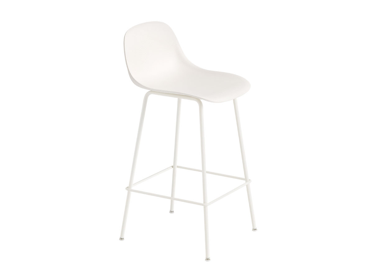 Muuto FIBER COUNTER STOOL W. BACKREST TUBE BASE / ムート