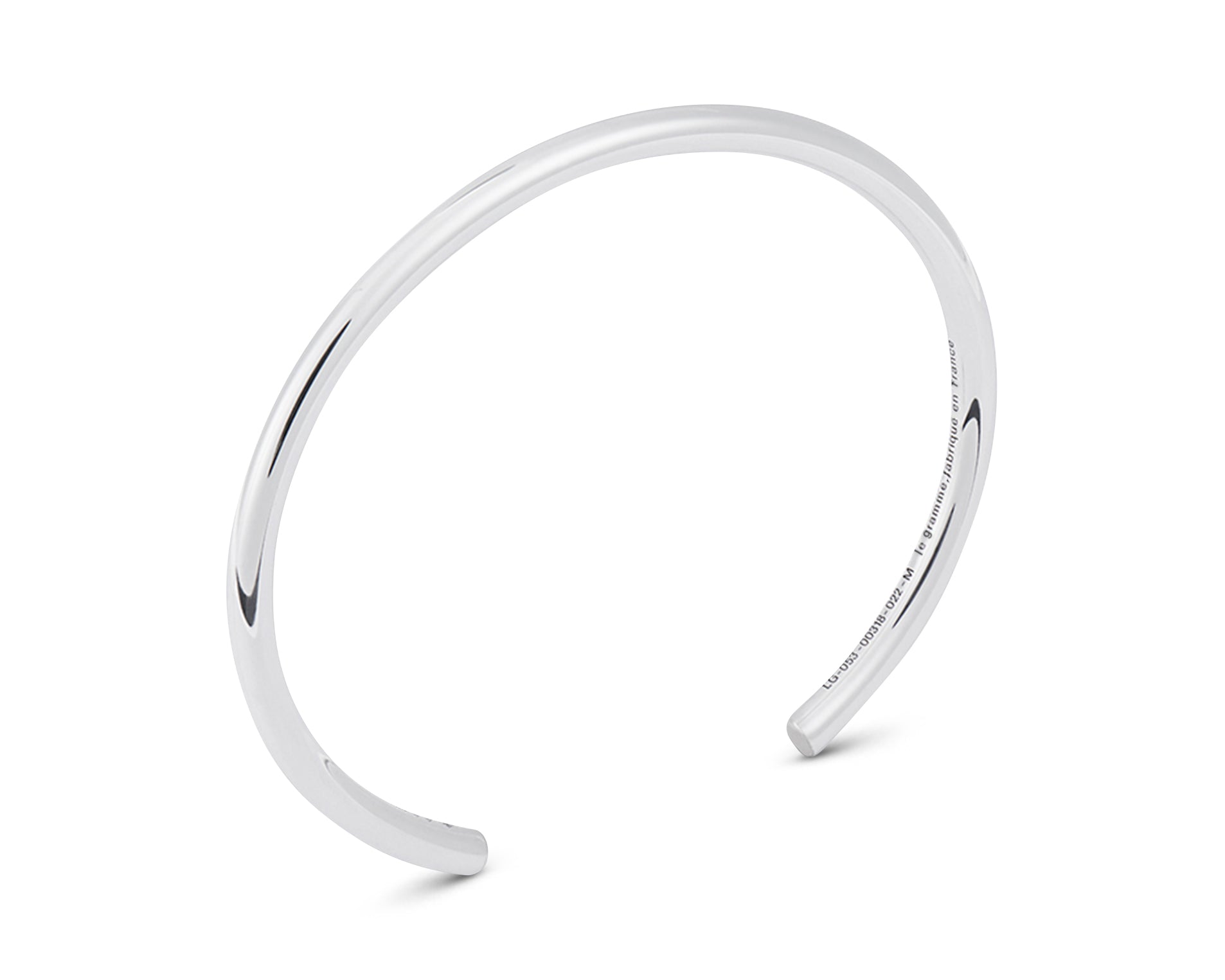 15g Polished Sterling Silver Bangle Bracelet | STATTICS - Mens