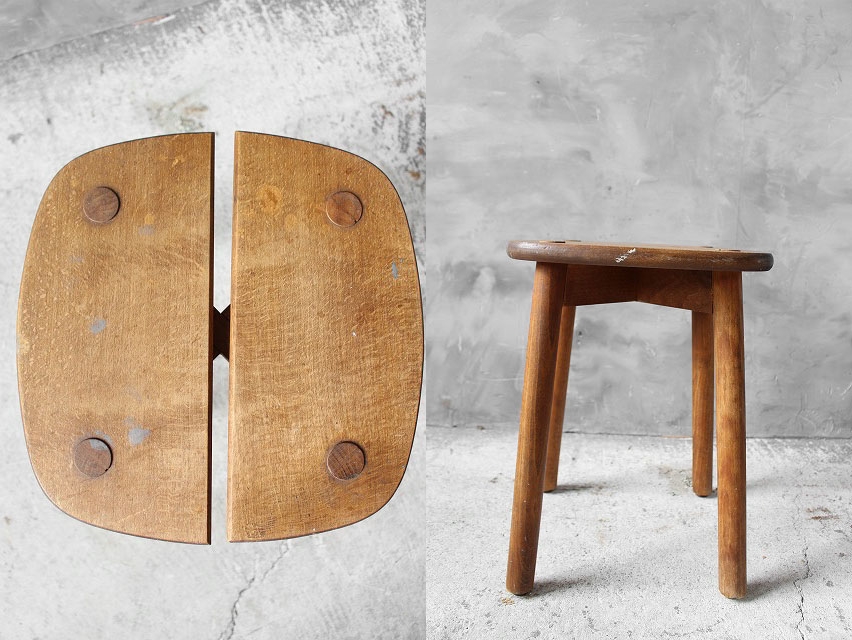 アンティーク pierre gautier Delaye ウッド スツール B