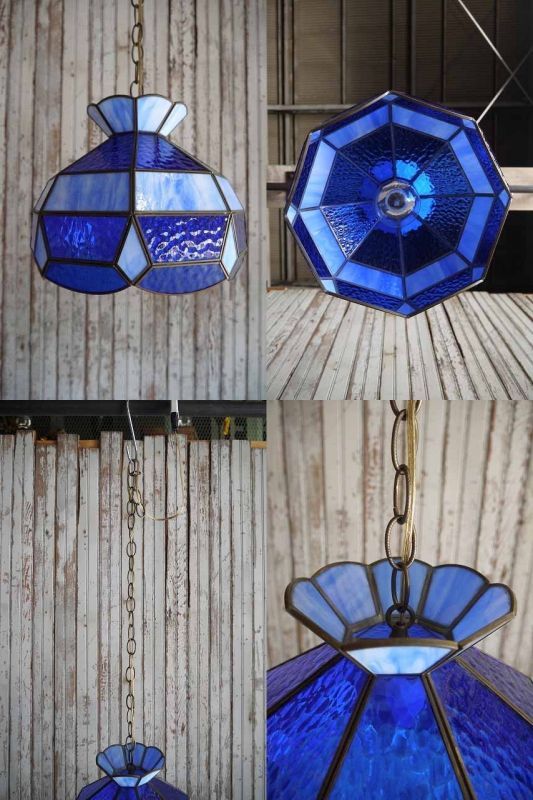 アンティーク ステンドグラス 吊り下げランプ - STAGE ANTIQUE