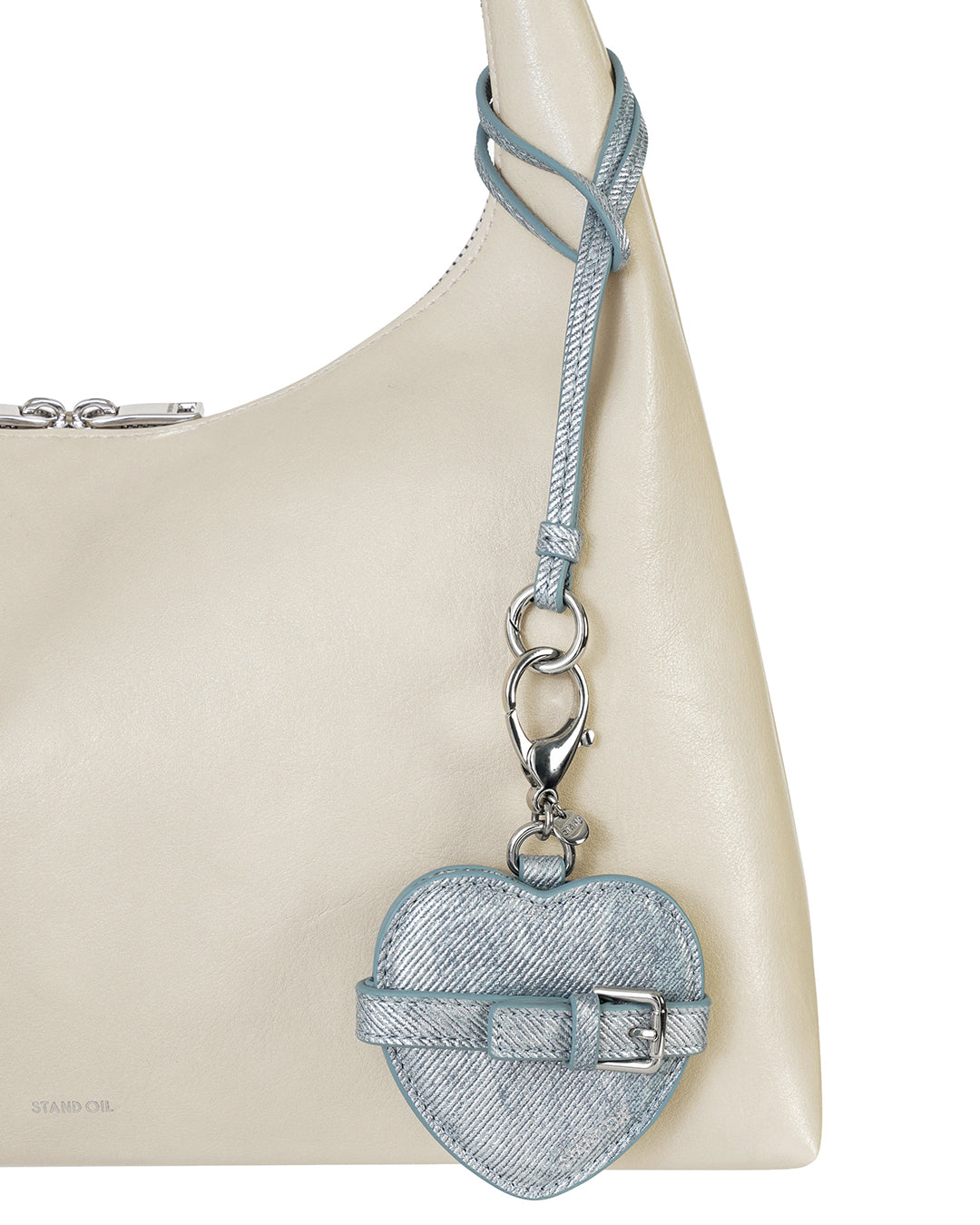 Belted Mirror Keyring · ベルテッドミラーキーリング (シルバーデニム