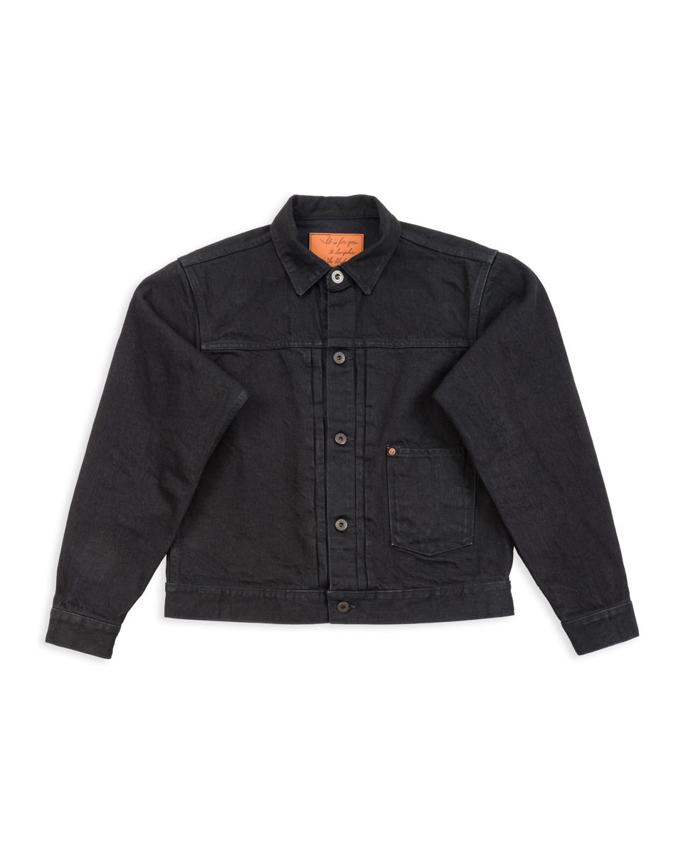 Black Sign 15oz Black Denim Pleats Jacket – Standard & Strange