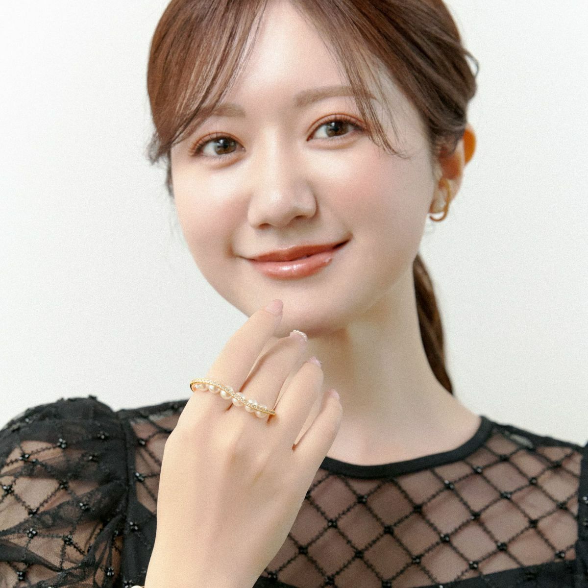 ビジューラインパールフィンガーリング(ゴールド) | STELLAR HOLLYWOOD