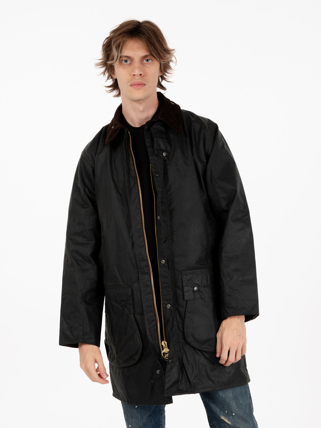 Barbour - Border wax jacket sage | STIMM