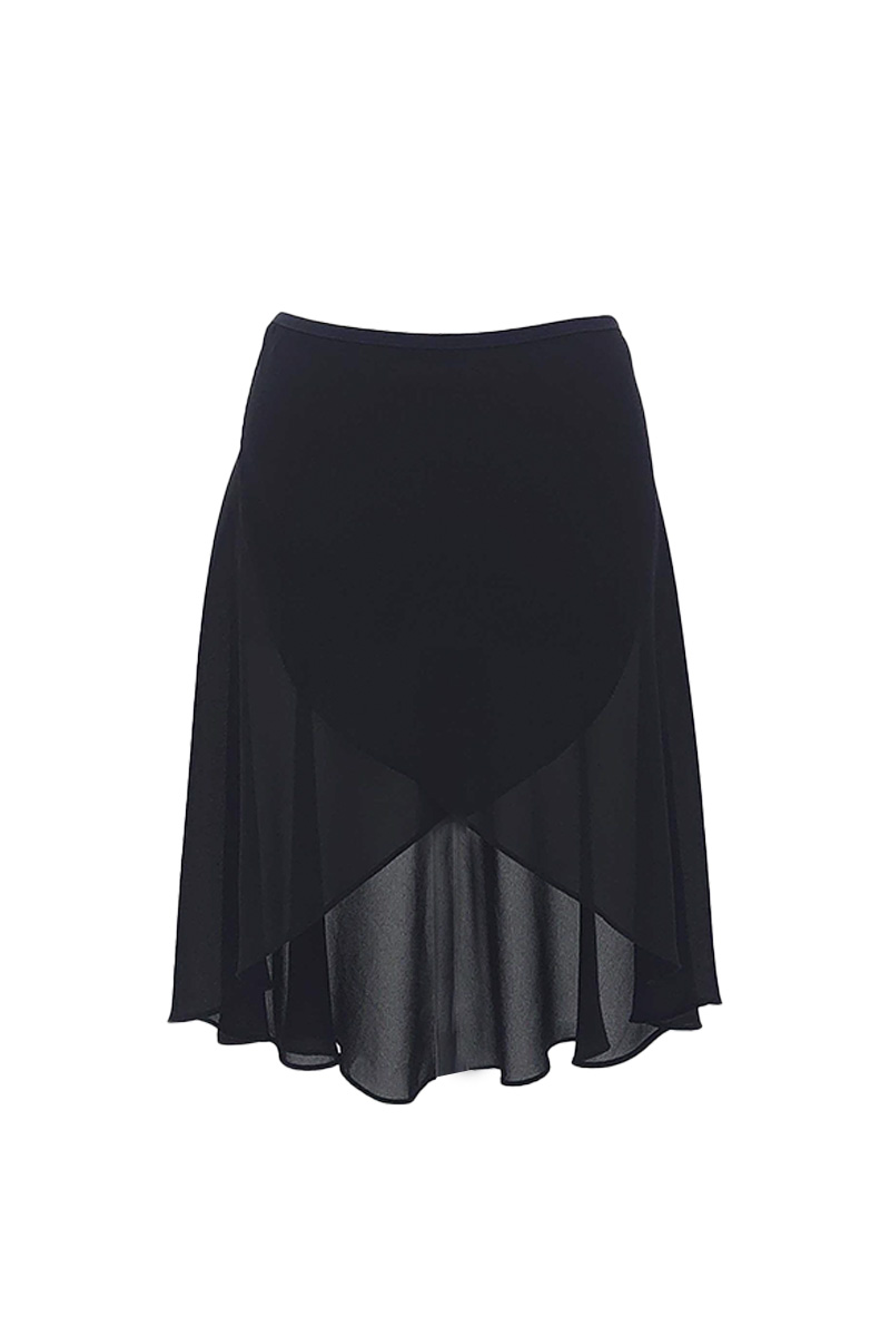 stina / black ribbon wrap skirt / black