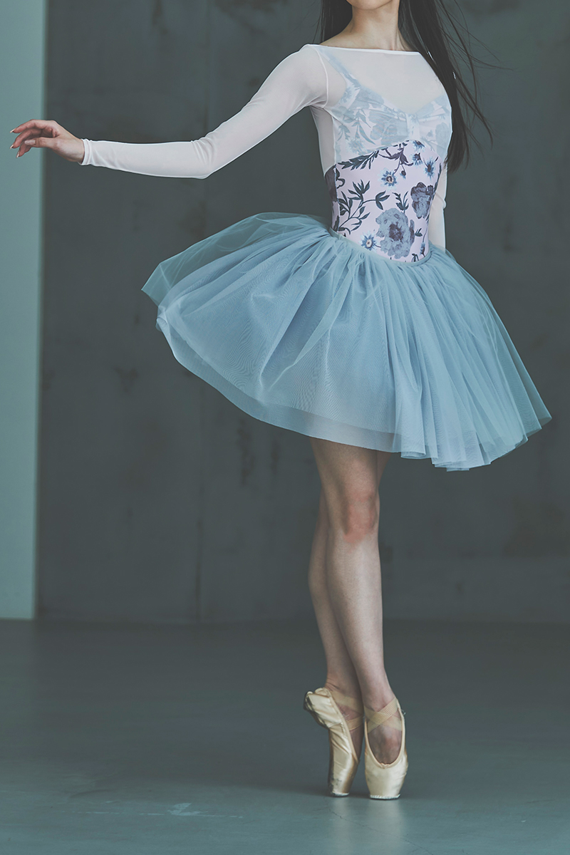 stina / type L long ribbon / old flower pink