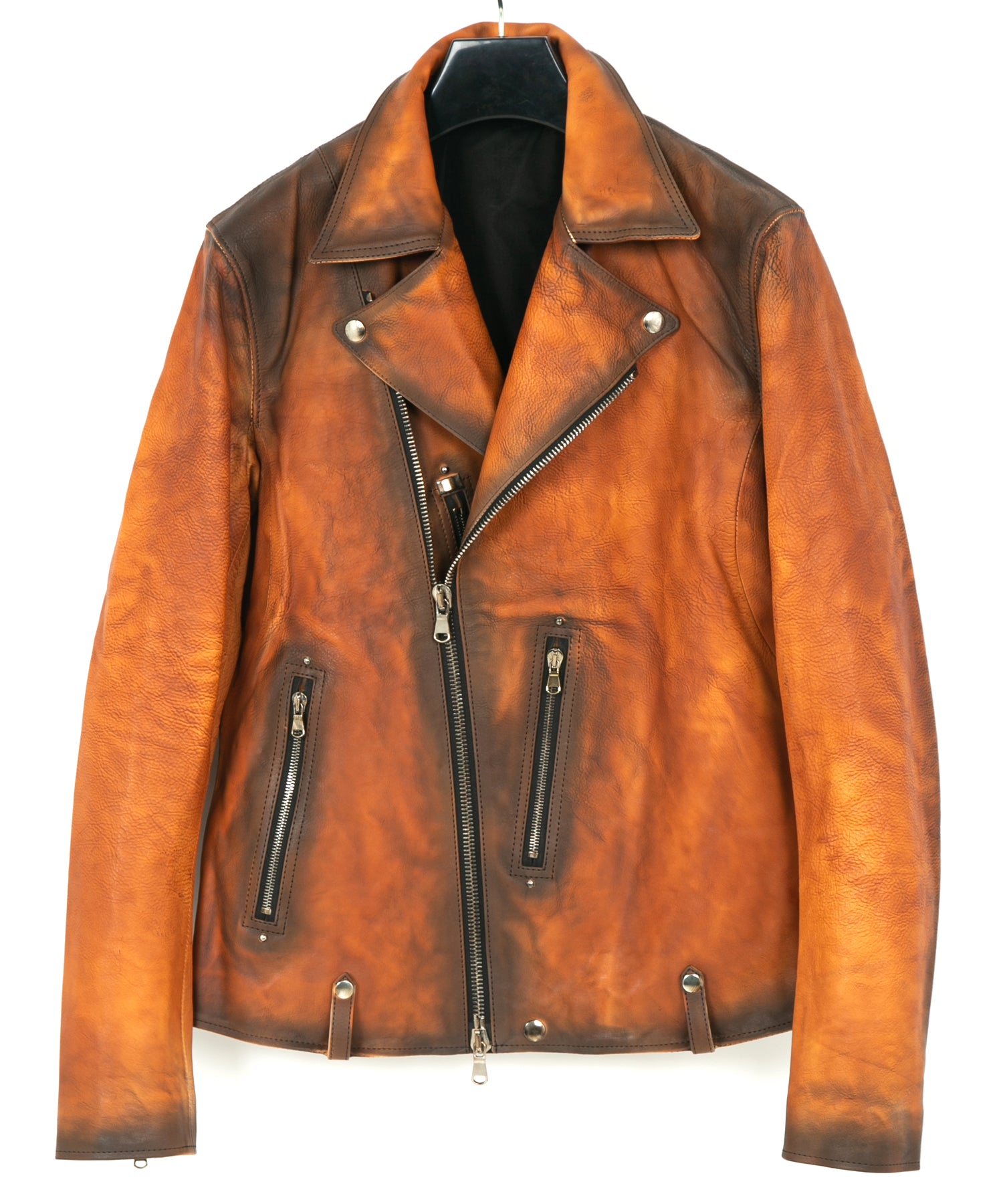 フルタンニン鞣し ジャパンカーフスキン Burning dyed - 燃焼製品染め