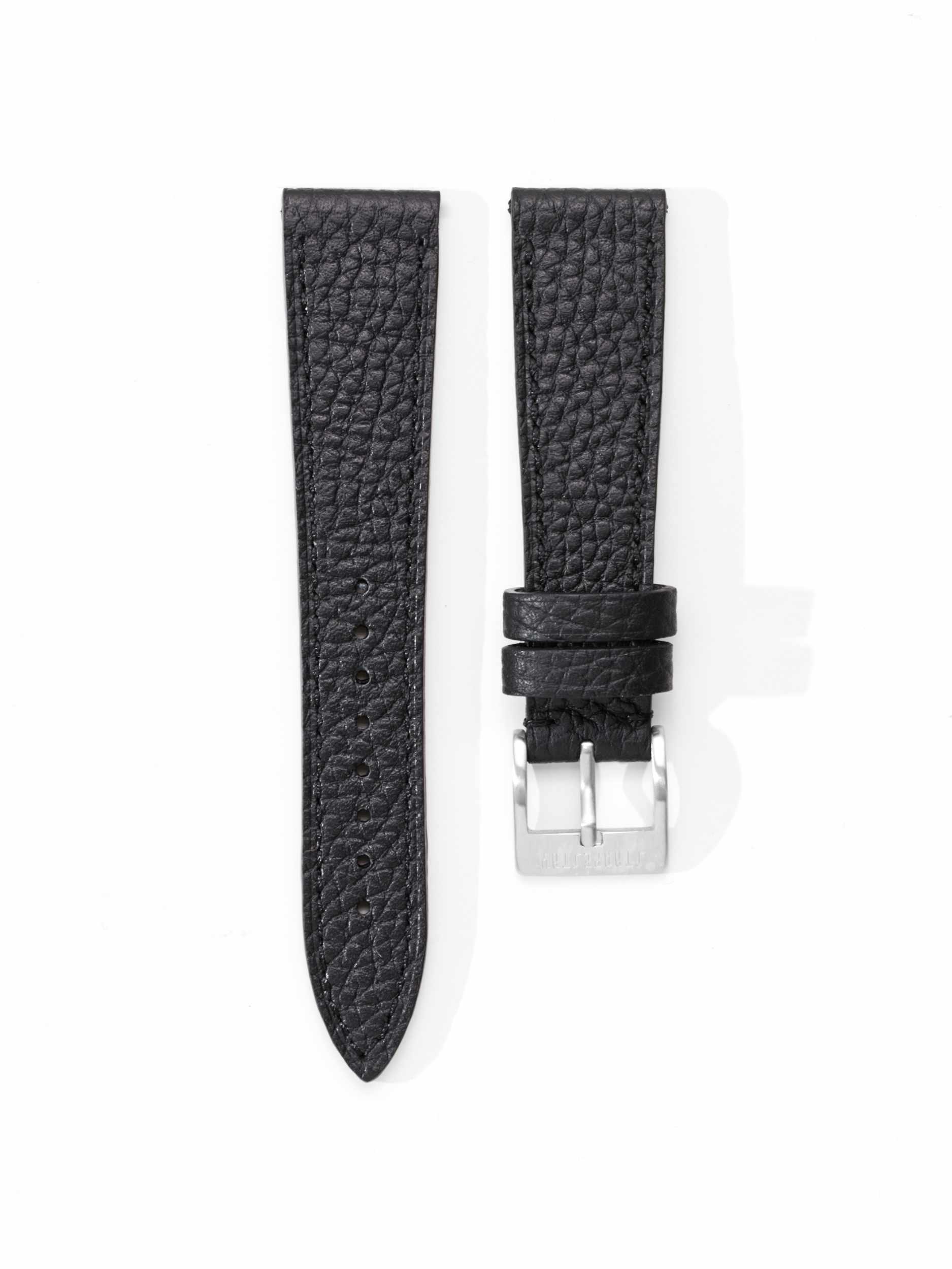 Black Togo Leather Strap