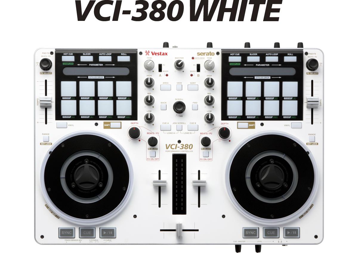 Limited Edition Vestax VCI-380 Red & White Serato DJ Controllers