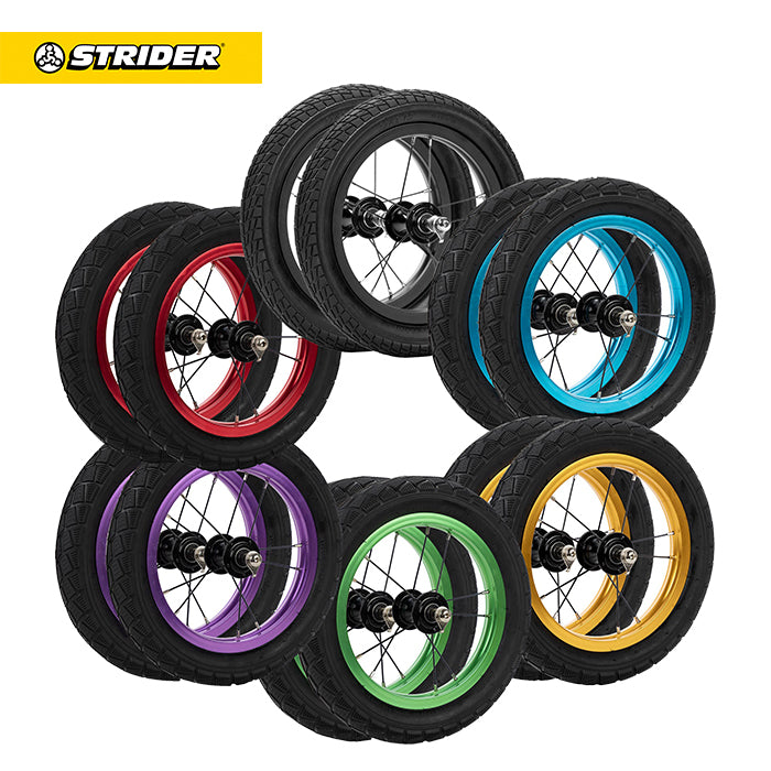 ハイトラクション12インチホイール＆ゴムタイヤ2本セット（全6色