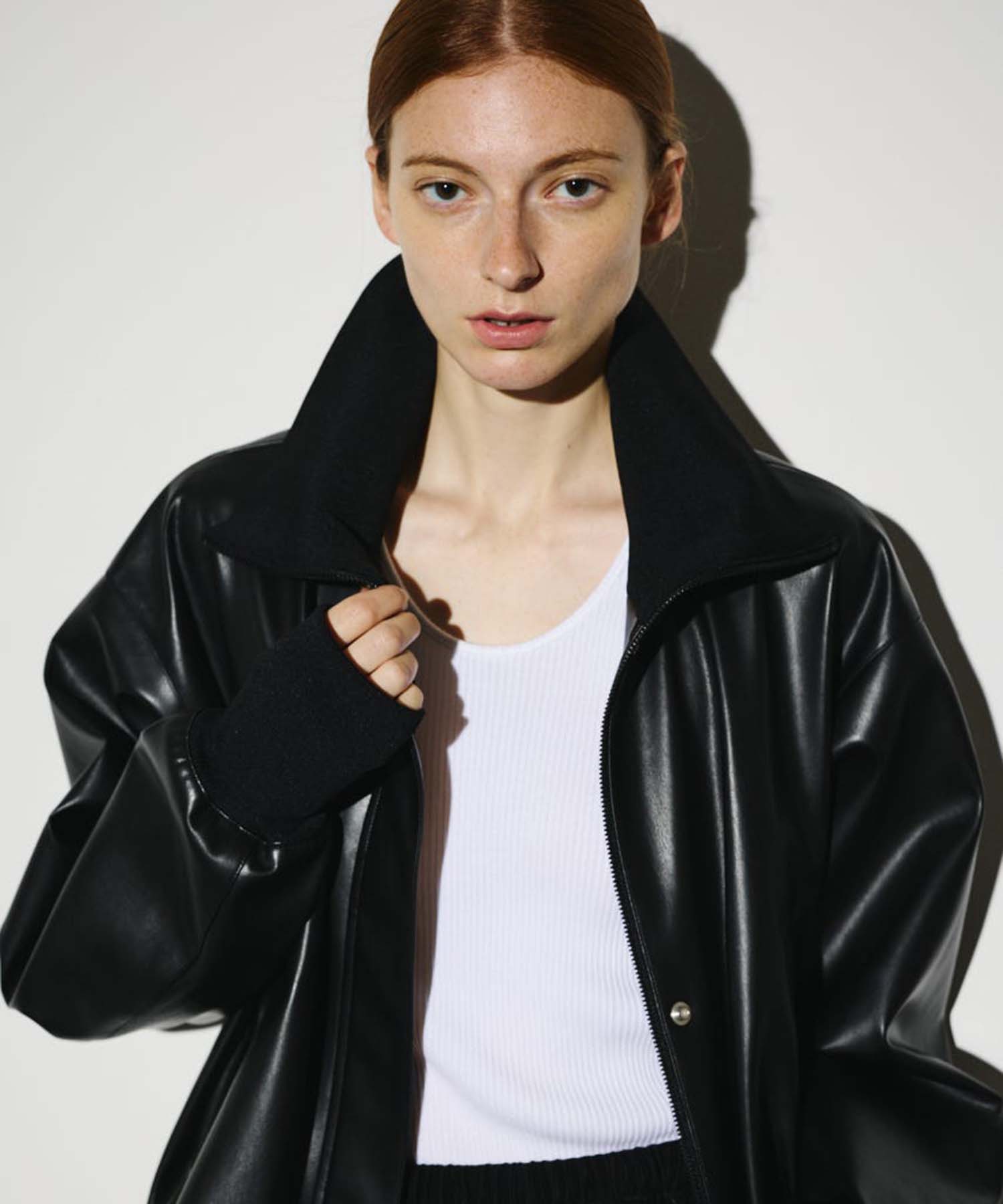 Synthetic leather short JK(FREE BLACK): RIM.ARK: WOMENS｜ STUDIOUS