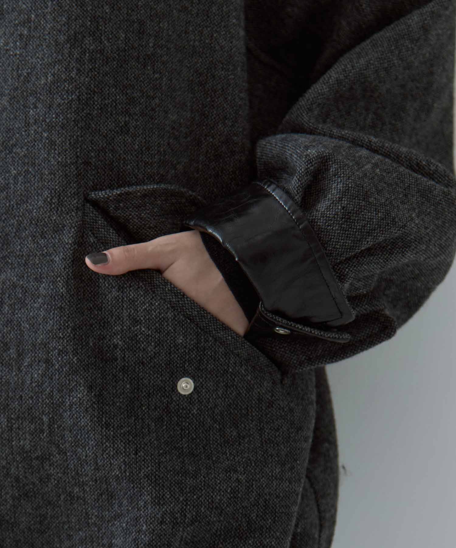 UND TWEED WORK DETAIL BLOUSON(S DARK GREY): AMERI: WOMENS