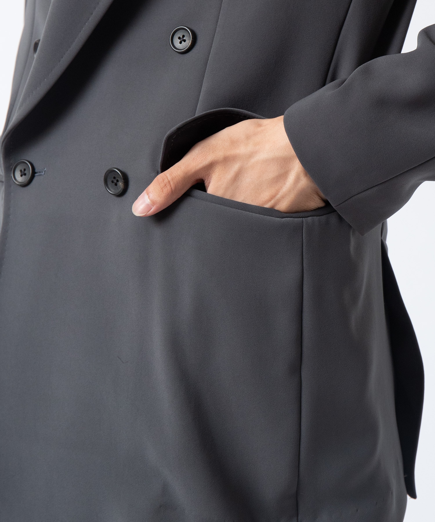 DOUBLE BREASTED JACKET(3 GREY): RAINMAKER: MENS｜ STUDIOUS ONLINE