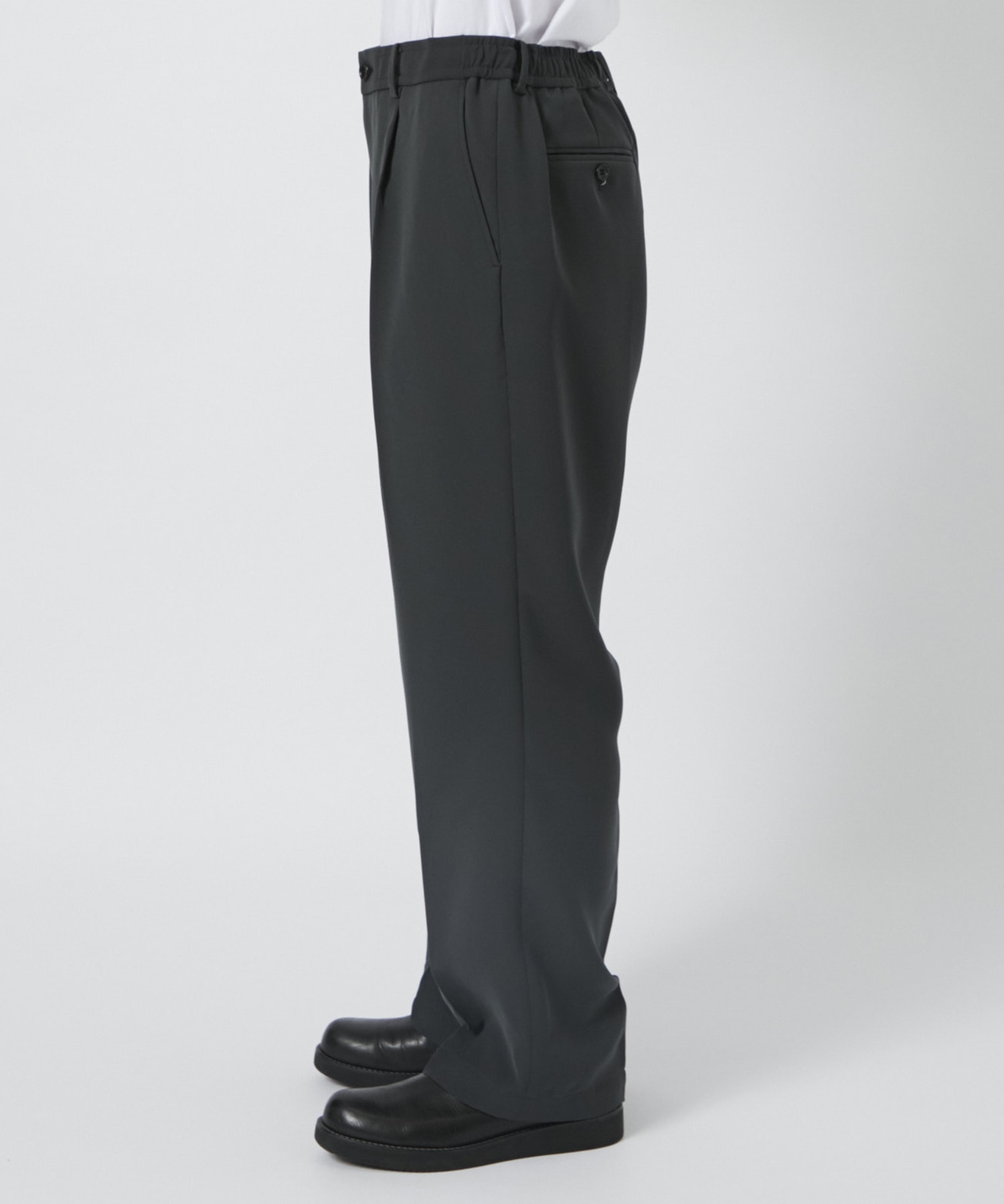 WIDE TAPERED EASY SLACKS | N.HOOLYWOOD