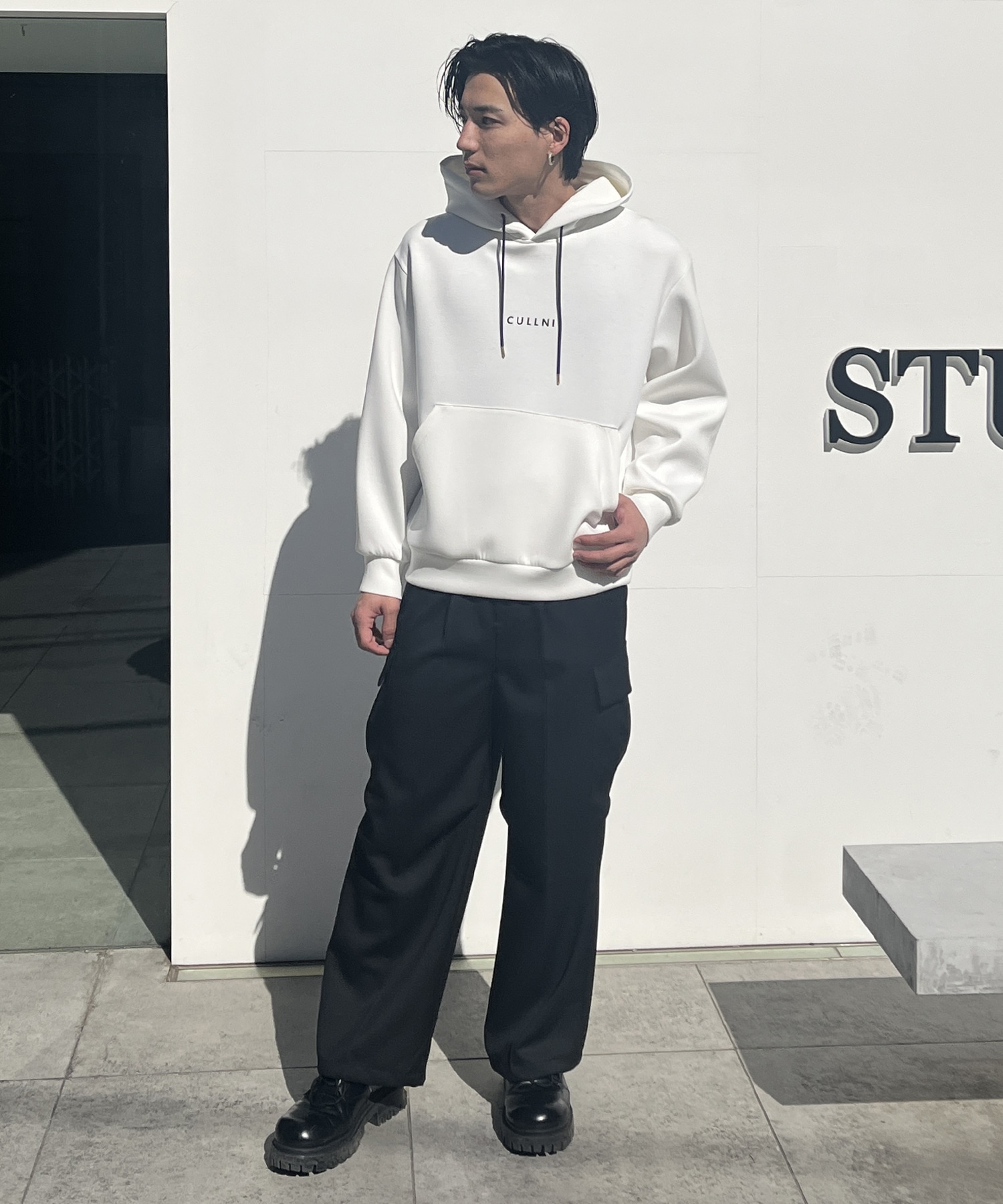 CULLNI Logo Embroidery Hoodie