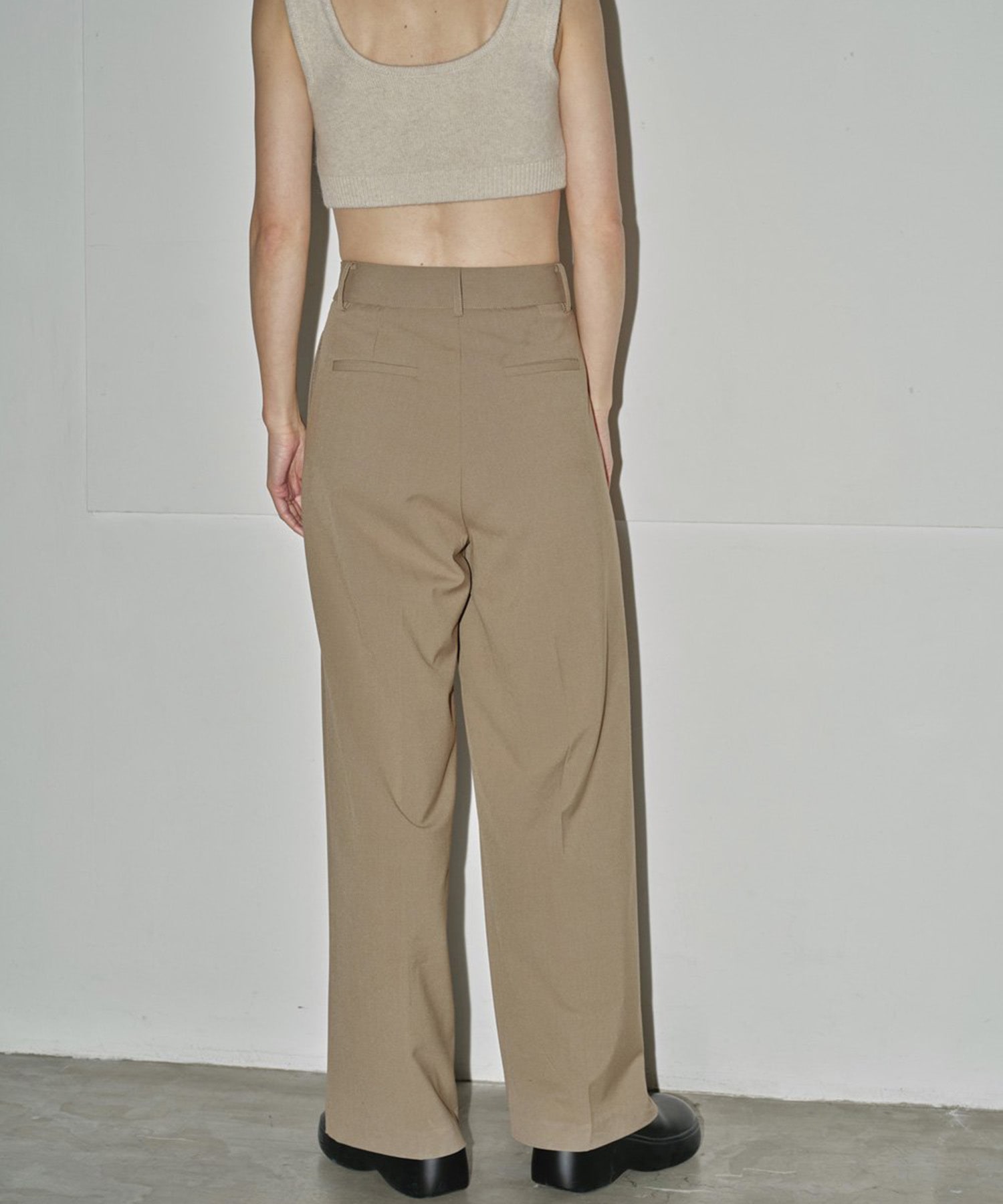 Doubletuck Smooth Trousers(36 OLIVE): TODAYFUL: WOMENS｜ STUDIOUS