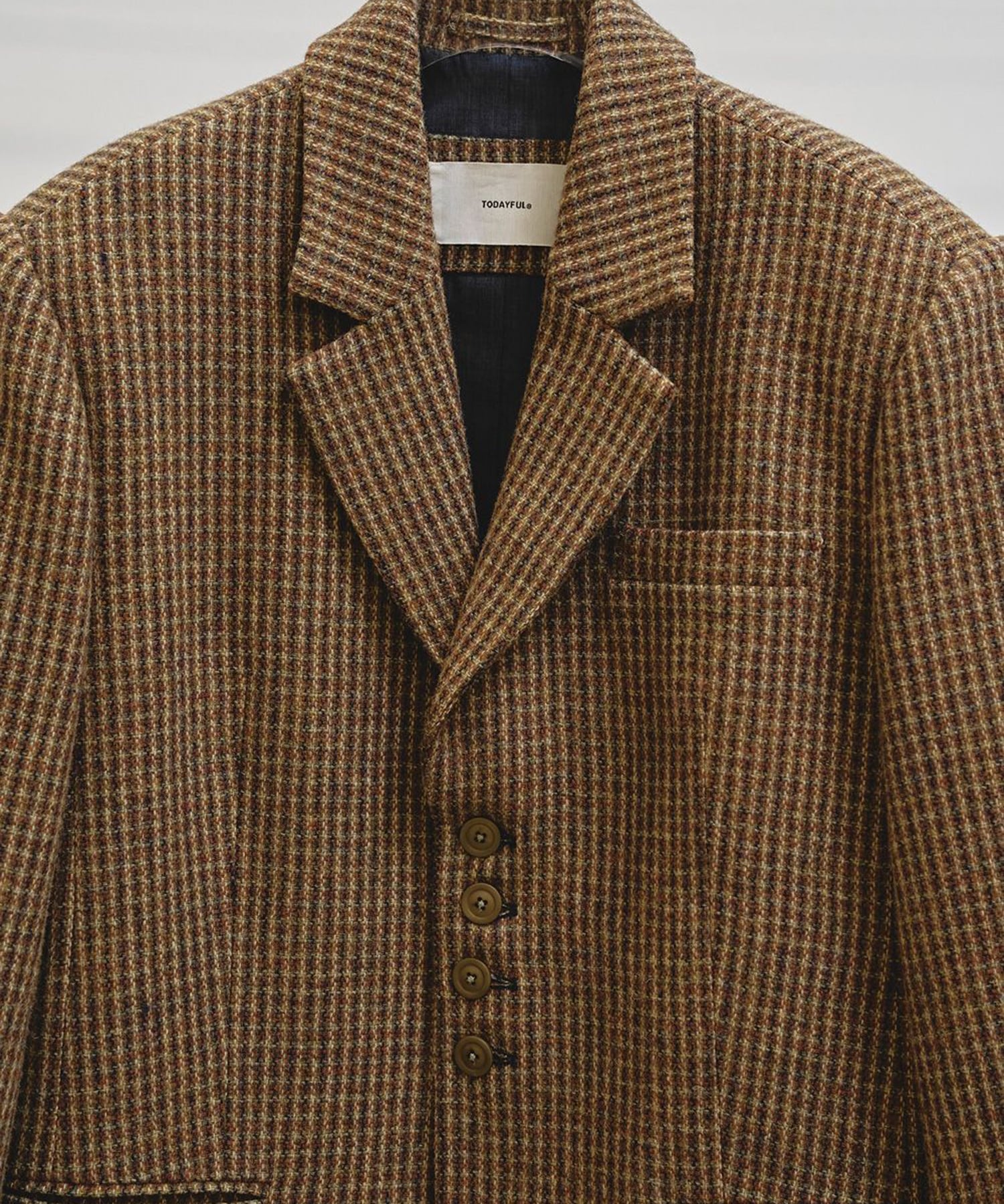 Wool100% Check Jacket(36 CAMEL): TODAYFUL: WOMENS｜ STUDIOUS