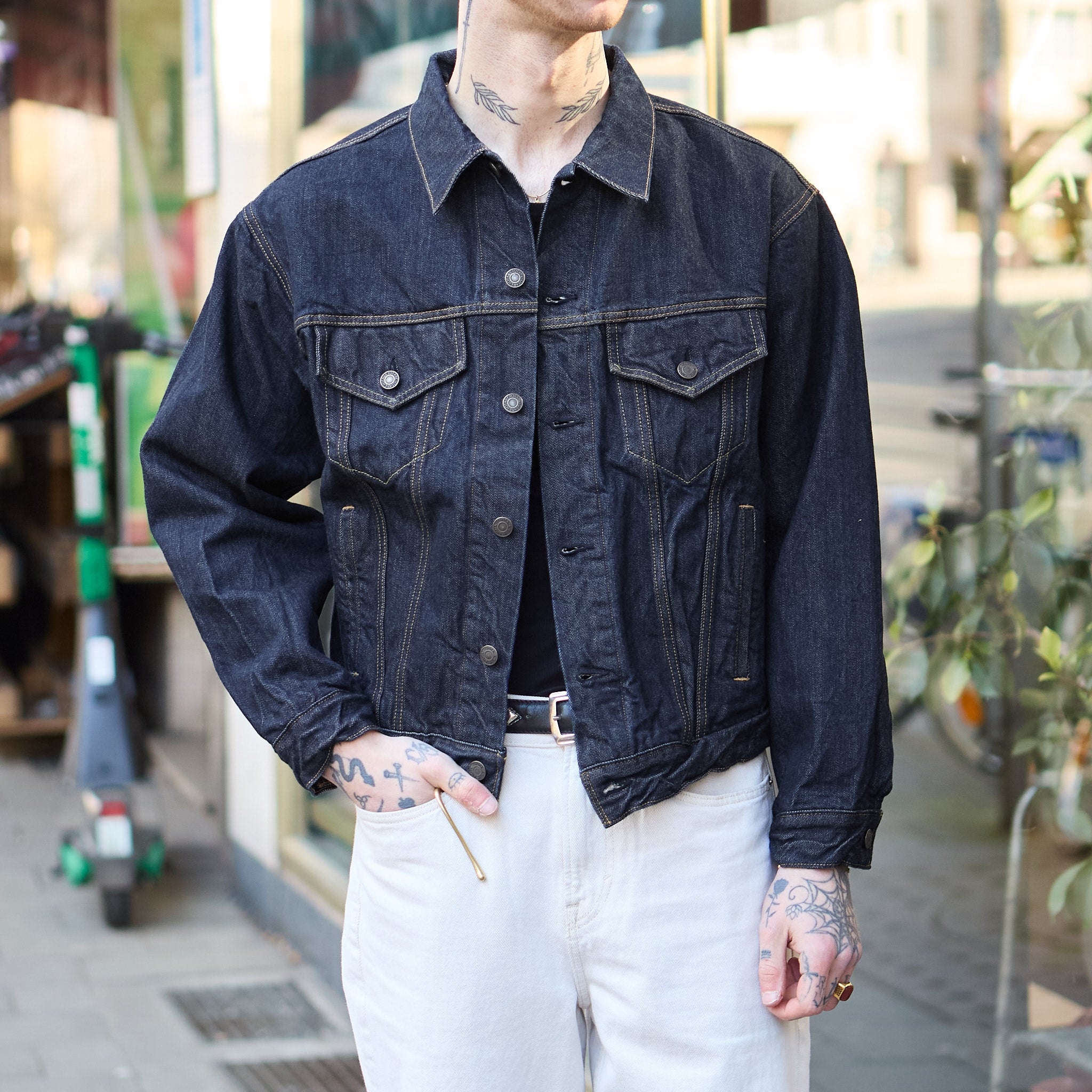 ciota | new four pocket denim jacket - navy – stuf|f-official