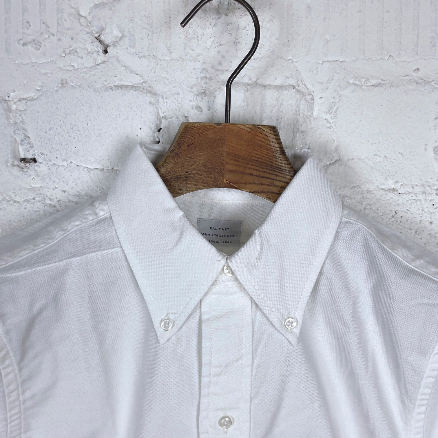far east manufacturing | oxford button-down shirt - white – stuf|f