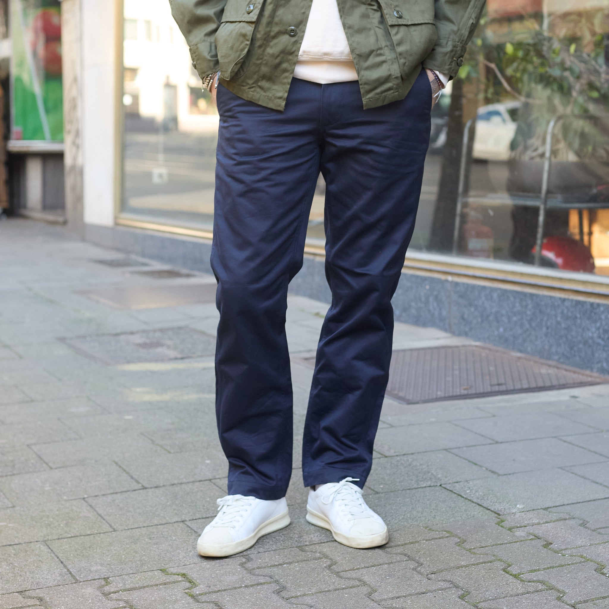 fob factory | f0514 narrow u.s. trousers - navy – stuf|f-official