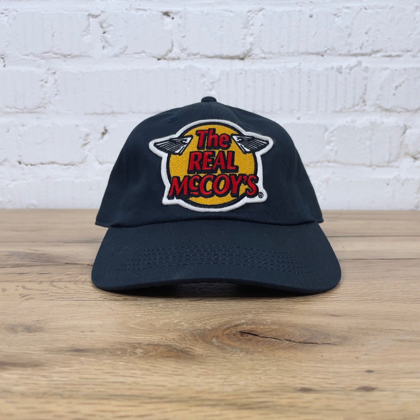 the real mccoy's | logo baseball cap navy – stuf|f-official