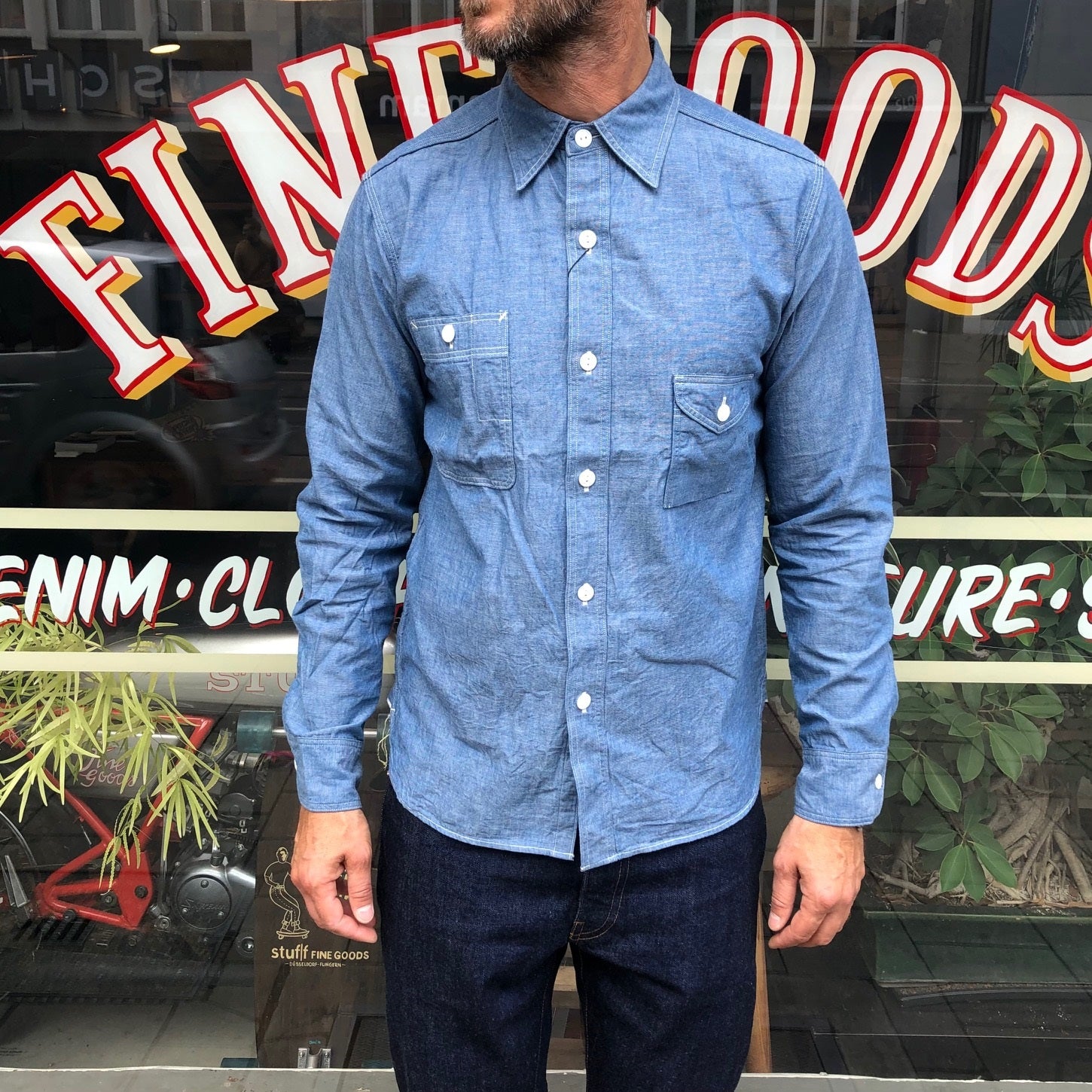 jelado | smoker shirt indigo – stuf|f-official