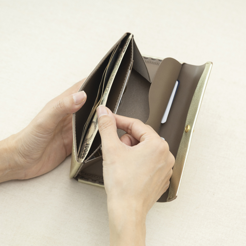 SAFUJI/ミニ長財布ホック スタイルストア限定色 -SAFUJIの代表作「ミニ