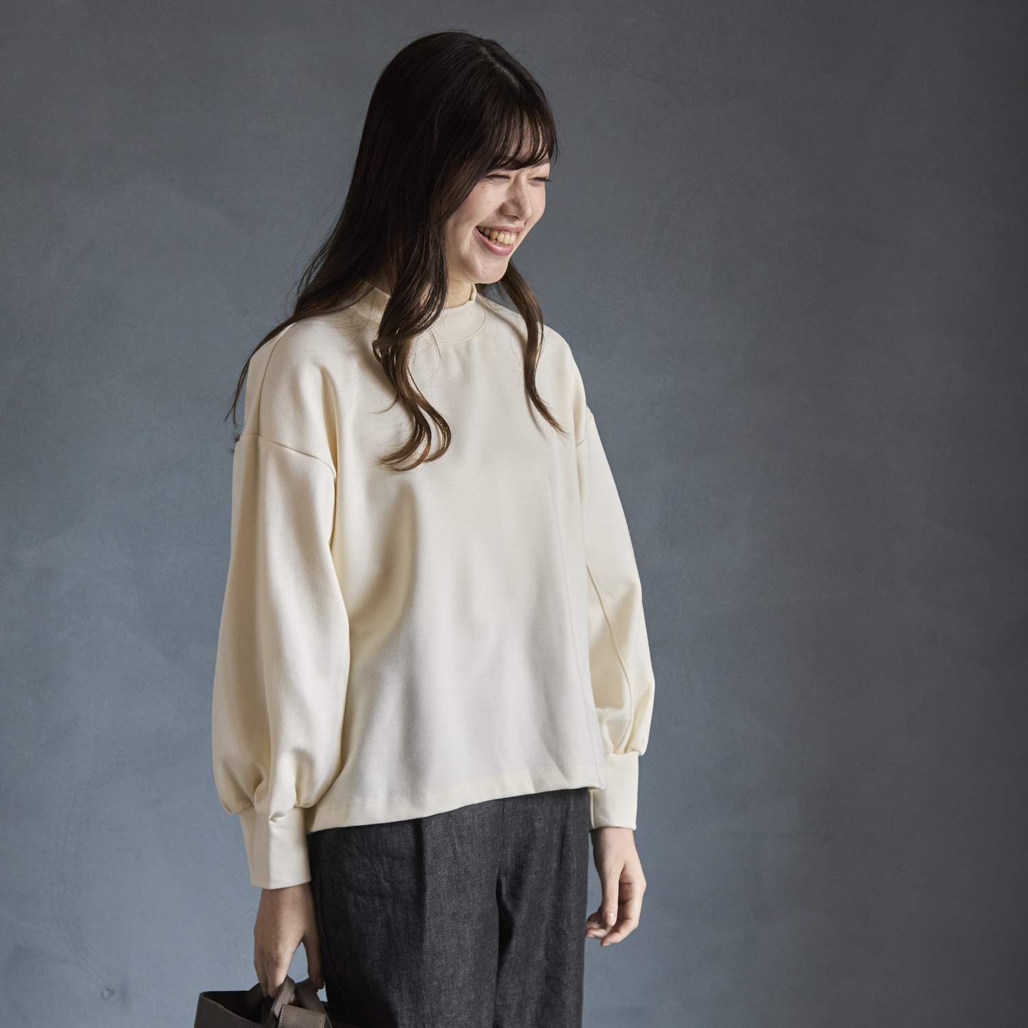 Kilka/家で洗えてシワになりにくいあったかプルオーバー -洗濯機で洗え