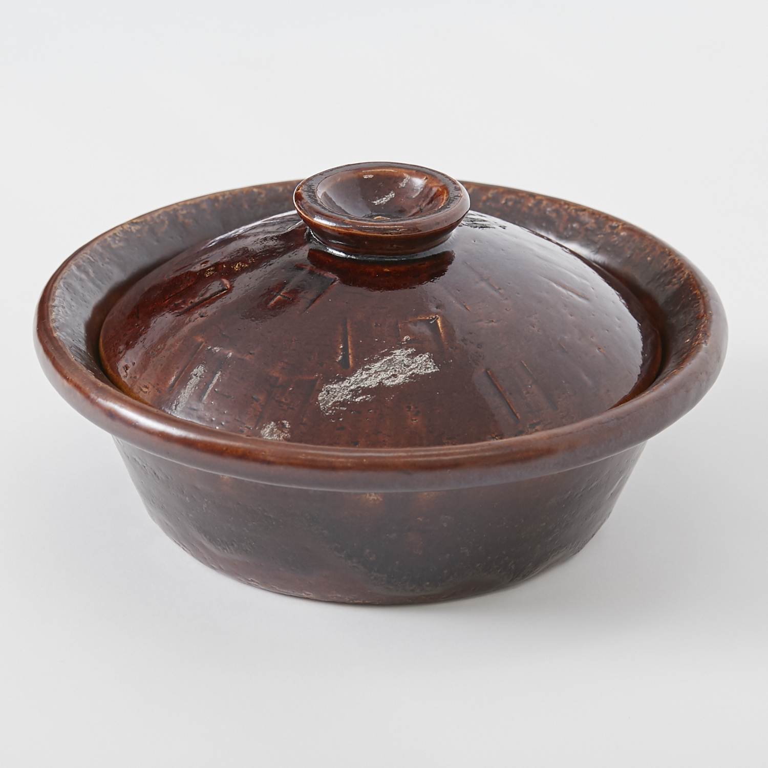 松田美智子の自在道具/香味鍋 大 飴釉 -おいしさを引き出す、日常使い