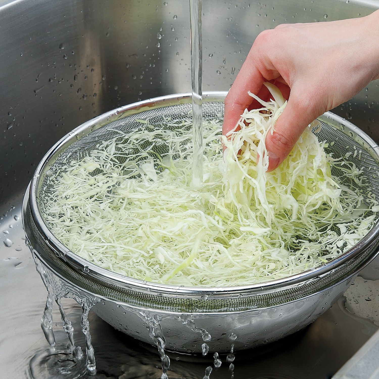 Three Snow 新越ワークス/さらして洗えるザルボウルセット -ザブザブ