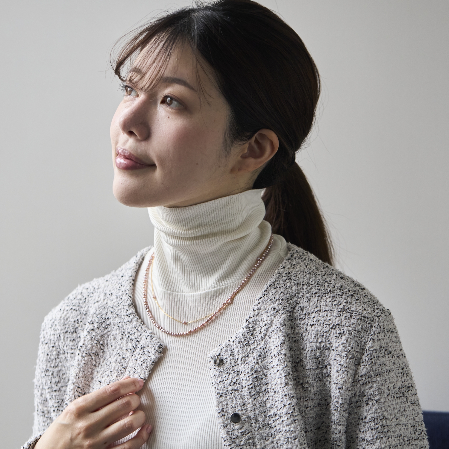 misa/Kilka two way magnet clasp necklace ピンクパール -これはレア