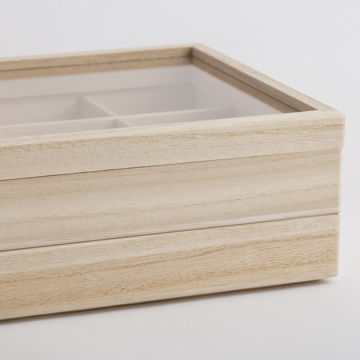 増田桐箱店/トレー 仕切り付（桐小物引き出し対応） -単品でも引き出し