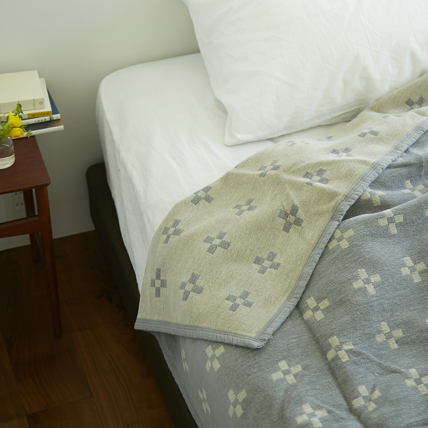 KLIPPAN/シュニールコットン シングルブランケット -やわらかいのに